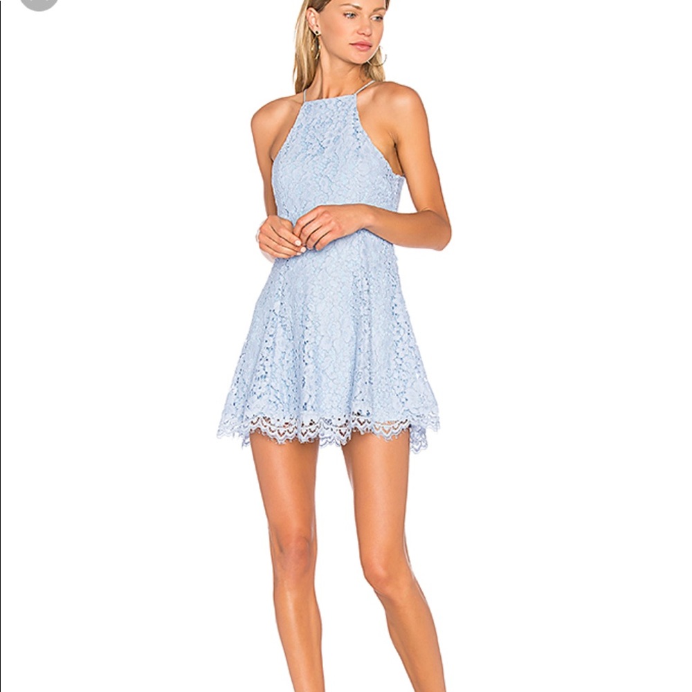 REVOLVE NBD baby blue Lace Dress